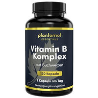Produktbild von plantomol Essentials Vitamin B-Komplex hochdosiert Kapseln vegan glutenfrei laktosefrei
