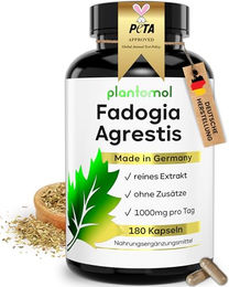 plantomol Fadogia Agrestis Extrakt Kapseln ohne Zusatzstoffe glutenfrei laktosefrei 180 Stück – Bild 1 von 4