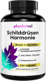 plantomol Jod Selen Komplex mit Kelp Braunalge 180 Kapseln – Bild 1 von 3