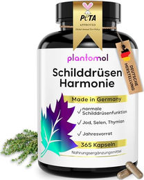plantomol Jod Selen Komplex mit Kelp Braunalge Kapseln glutenfrei laktosefrei ohne Gelatine 365 Stück – Bild 1 von 4