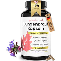 Produktbild von plantomol Lungenkraut Kapseln hochdosiert mit 600 mg Lungwort pro Kapsel