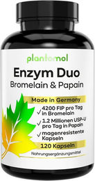 plantomol Multi-Enzym-Komplex mit Papain und Bromelain Kapseln 120 Stück – Bild 1 von 2