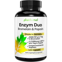 Produktbild von plantomol Multi-Enzym-Komplex mit Papain und Bromelain Kapseln 120 Stück