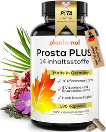 plantomol Prosta PLUS Kräuter-Komplex vegan 180 Kapseln – Bild 1 von 4