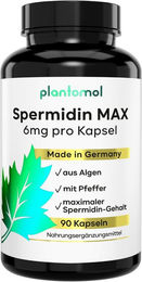 plantomol Spermidin MAX Kapseln mit Superfood-Mischung vegan und laborgeprüft – Bild 1 von 3