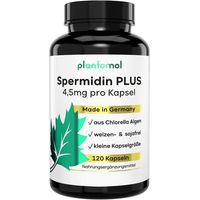 Produktbild von plantomol Spermidin PLUS Kapseln mit Chlorella, vegan und glutenfrei, 120 Kapseln