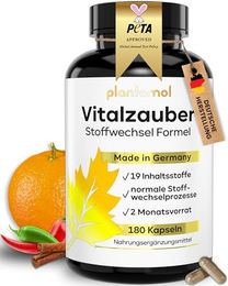 plantomol Vitalzauber Stoffwechsel Komplex Kräuter-Komplex Kapseln glutenfrei laktosefrei ohne Gelatine 180 Stück – Bild 1 von 4