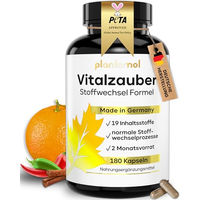 Produktbild von plantomol Vitalzauber Stoffwechsel Komplex Kräuter-Komplex Kapseln glutenfrei laktosefrei ohne Gelatine 180 Stück