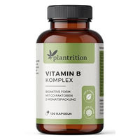 Produktbild von Plantrition B-Komplex vegane Kapseln 120 Stück laktosefrei und glutenfrei