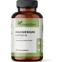 Produktbild von Plantrition Magnesium Bisglycinat Hochdosiert ohne Zusatzstoffe 120 Kapseln