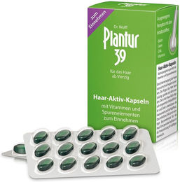 Plantur 39 Haar-Aktiv-Kapseln mit Zink, Biotin und Selen für Frauen, laktosefrei und glutenfrei, 60 Kapseln – Bild 1 von 1