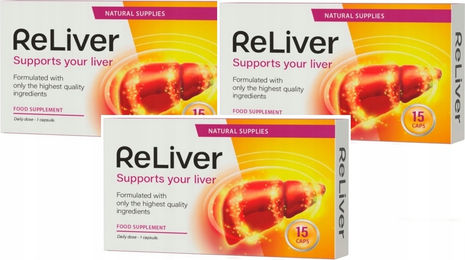 PLT Group RELIVER Premium Mineralstoff-Komplex mit Kurkuma, Kamille, Avocado, Nüssen, Zink, Eisen und Selen in Kapseln, 3er Packung – Bild 1 von 1