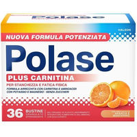 Produktbild von Polase Plus Carnitina Haleon Pulver Orange zuckerfrei und glutenfrei 36 Beutel à 6,8 g