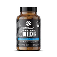 Produktbild von Polleo Coenzyme Q10 Elixir mit Ubiquinon und Vitamin B2 – 60 Kapseln – Veganes Nahrungsergänzungsmittel