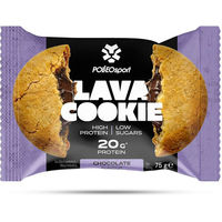 Produktbild von Polleo Lava Cookie Protein-Riegel Schokolade zuckerarm