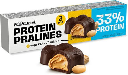 Polleo Protein Pralines Schokolade zuckerfrei Riegel 48 g – Bild 1 von 2