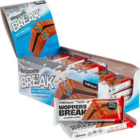 Produktbild von Polleo Protein Woppers Break Riegel Vanille glutenfrei vegetarisch ohne Zusatzstoffe