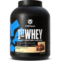 Produktbild von Polleo Sport 1st Whey Protein Pulver Schokolade glutenfrei und zuckerfrei 2270 g