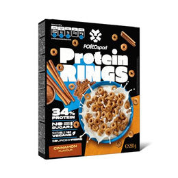 Polleo Sport Protein Rings Zimt – Veganer Protein-Snack ohne Zuckerzusatz – Glutenfrei – Bild 1 von 2