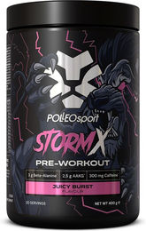 Polleo Sport StormX Pre-Workout Pulver Juicy Burst 400g – Bild 1 von 2
