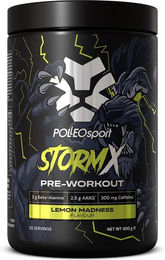 Polleo Sport StormX Pre-Workout Pulver Lemon Madness 400g – Bild 1 von 3