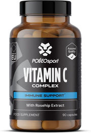 Polleo Vitamin C Complex Kapseln mit natürlichem Acerola und Hagebutte 90 Stück – Bild 1 von 1