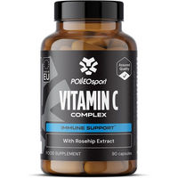 Produktbild von Polleo Vitamin C Complex Kapseln mit natürlichem Acerola und Hagebutte 90 Stück