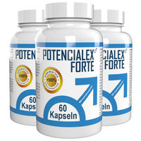 Produktbild von Potencialex Forte Kapseln mit L-Arginin, Zink, Selen, Maca und Ginseng, 180 Kapseln, vegan und pflanzlich