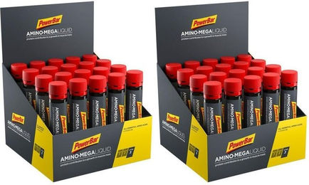 PowerBar Amino Mega Liquid EAA Hydrolysat Orange Ampullen vegetarisch und glutenfrei – Bild 1 von 2