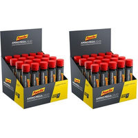 Produktbild von PowerBar Amino Mega Liquid EAA Hydrolysat Orange Ampullen vegetarisch und glutenfrei