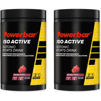 Produktbild von PowerBar Isoactive Red Fruit Isotonisches Sportgetränk Pulver mit 5 Elektrolyten, 2 x 600g, vegetarisch und ohne Zusatzstoffe