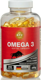 Premium Omega-3 Kapseln mit 2000 mg Fischöl hochdosiert ohne künstliche Zusatzstoffe 200 Stück – Bild 1 von 4