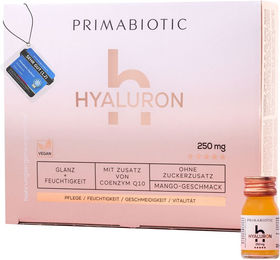 Primabiotic Hyaluron Trinkampullen mit 250 mg Hyaluronsäure, vegan und ohne Zusatzstoffe, 30 Ampullen à 30 ml – Bild 1 von 1