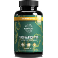 Produktbild von Primal Harvest Curcuma Proactive Kapseln mit standardisiertem Extrakt vegan und glutenfrei