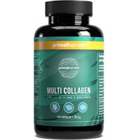 Produktbild von Primal Harvest Multi-Collagen Hochdosiert Complex Vegan Kapseln mit Typ I, II, III, V und X 120 Stück