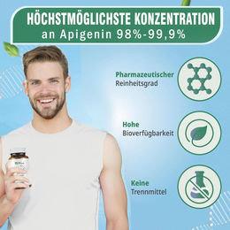 Pro Genetics Apigenin Kapseln hochdosiert 100 mg 120 Kapseln – Bild 1 von 1