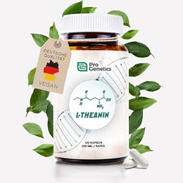 Pro Genetics L-Theanin Kapseln hochdosiert 24 mg 120 Kapseln – Bild 1 von 3
