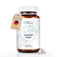 Produktbild von Pro Genetics Magnesium Taurat 500 mg Kapseln 180 Stück vegan und laborgeprüft