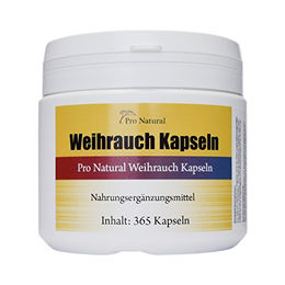Pro Natura Boswellia Weihrauch Kapseln hochdosiert 450 mg vegetarisch 365 Kapseln – Bild 1 von 1