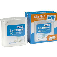 Produktbild von Pro Natura Lactrase 18.000 FCC Tabletten 40 Stück