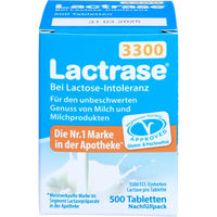 Produktbild von Pro Natura Lactrase 3.300 FCC Tabletten 500 Stück Nachfüllpackung