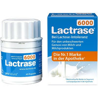 Produktbild von Pro Natura Lactrase 6.000 FCC Laktase Kapseln 60 Stück