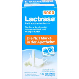 Pro Natura Lactrase 6.000 FCC Tabletten Nachfüllpack 480 Stück – Bild 1 von 1