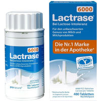 Produktbild von Pro Natura Lactrase 6000 FCC Tabletten Nachfüllpack 480 Stück glutenfrei vegetarisch