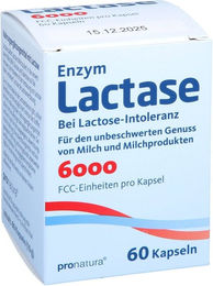 Pro Natura Laktase 6000 FCC Kapseln 60 Stück – Bild 1 von 1