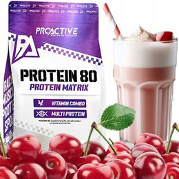 ProActive Molkenproteinkonzentrat WPC 80 Eiweißpulver Cherry 700g – Bild 1 von 3