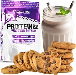 ProActive Molkenproteinkonzentrat WPC 80 Eiweißpulver Cookies & Cream 2,25 kg – Bild 1 von 2