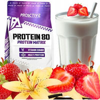 Produktbild von ProActive Molkenproteinkonzentrat WPC 80 Eiweißpulver Erdbeere-Vanille 700g