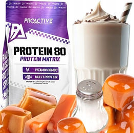 ProActive Molkenproteinkonzentrat WPC 80 Eiweißpulver gesalzenes Karamell 700g – Bild 1 von 2