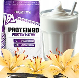 ProActive Molkenproteinkonzentrat WPC 80 Eiweißpulver Vanille 700g – Bild 1 von 3